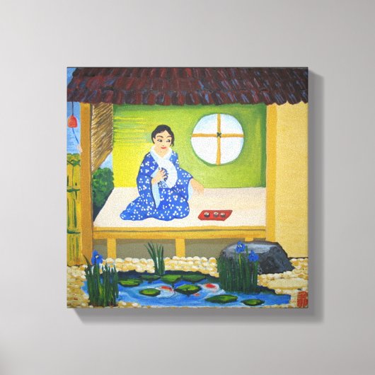 Sommer in Japan Leinwanddruck (Vorderseite)