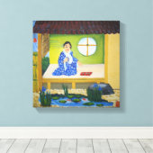 Sommer in Japan Leinwanddruck (Insitu (Holzboden))