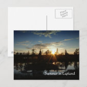 Sommer in Lappland - Postkarte (Vorne/Hinten)