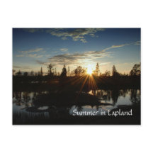 Sommer in Lappland - Postkarte