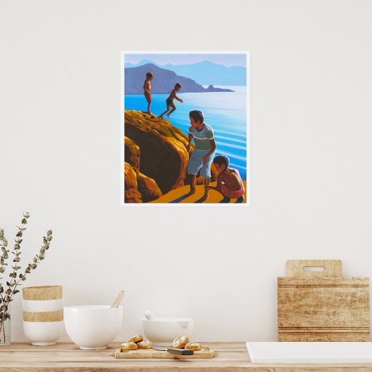 Sommer in Naxos Poster (Küche)