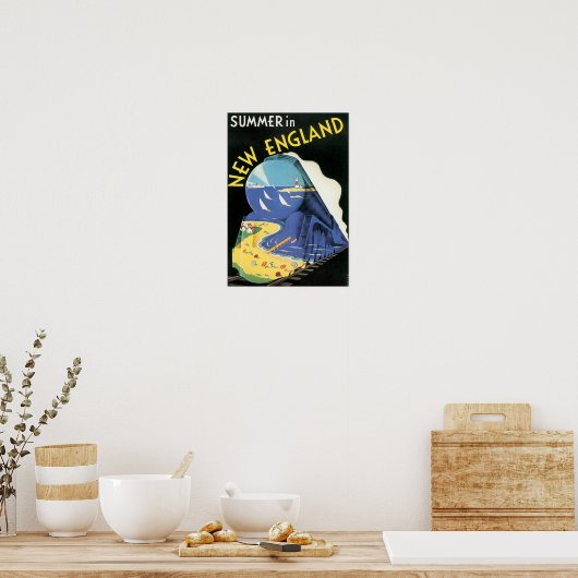 Sommer in Neuengland Poster (Küche)