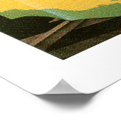 Sommer in Neuengland (weiß) Poster (Ecke)