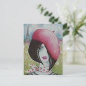 Sommer in Paris Postkarte (Stehend Vorderseite)