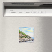 Sommer in Runswick Bay England Farida Greenfield Magnet (In Situ (Geschirrspüler))