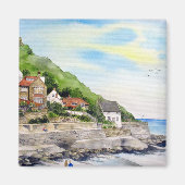 Sommer in Runswick Bay England Farida Greenfield Magnet (Vorne)