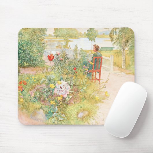 Sommer in Sundborn von Carl Larsson Mousepad (Mit Mouse)