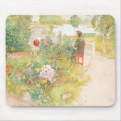 Sommer in Sundborn von Carl Larsson Mousepad (Vorne)