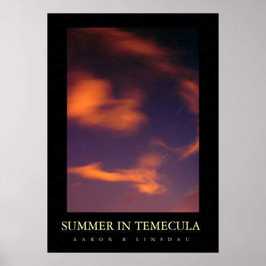 SOMMER IN TEMECULA POSTER (Vorne)