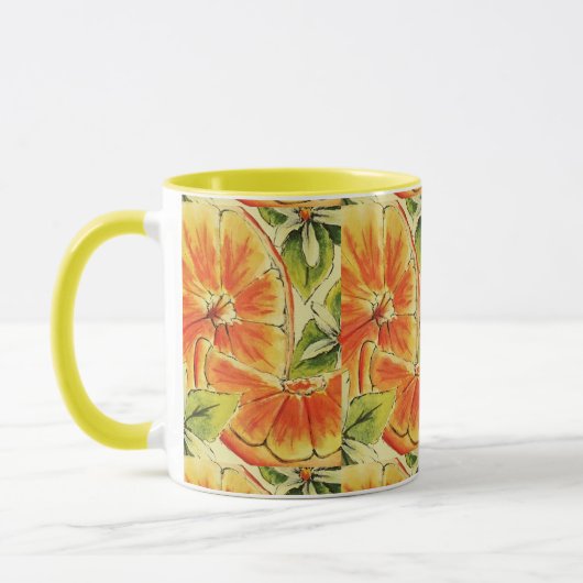 Sommer in voller Blüte Tasse (Links)