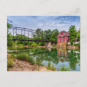 Sommer in War Eagle Mill - Gute Besserung Postkart Postkarte