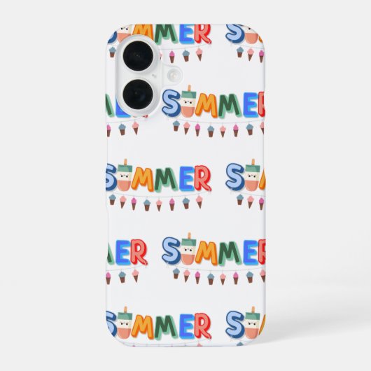 Sommer iPhone 16 Hülle (Rückseite)