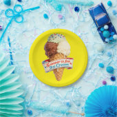Sommer ist für Eiscreme Pappteller (Party)