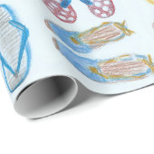 Sommer ist für Sandale-Packpapier Geschenkpapier (Rolleneckpunkt)