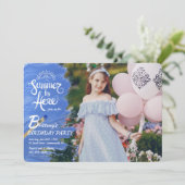 Sommer ist hier Foto Einladung (Stehend Vorderseite)