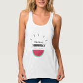 Sommer ist meine Wassermelone zur Jahreszeit Tank Top (Vorderseite)