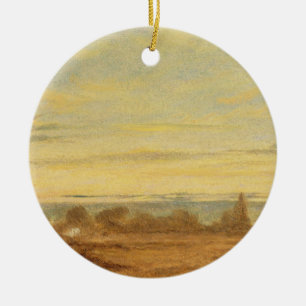 Sommer John-Polizist- - Abends-Landschaft (Öl O Keramikornament