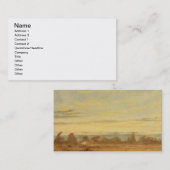 Sommer John-Polizist-| - Abends-Landschaft (Öl O Visitenkarte (Vorne/Hinten)