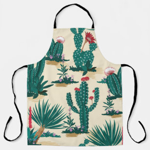 Sommer-Kaktus-Blüten-Wüsten-Druck Schürze