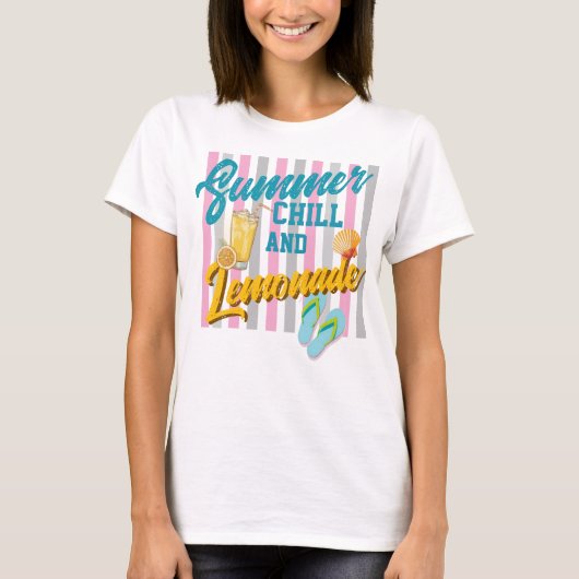 Sommer-Kälte und Limonade T-Shirt (Vorderseite)