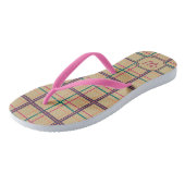 Sommer Karierte Flip Flops Badesandalen (Schrägansicht)