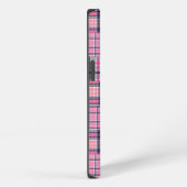 Sommer-Karo Rosa Madras Patchwork iPhone Hülle (Rechte Seite)