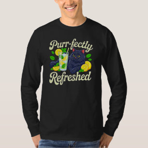 Sommer-Katze T-Shirt - Purr-fekt Erfrischt
