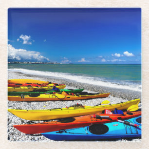 Sommer Kayaking Glasuntersetzer