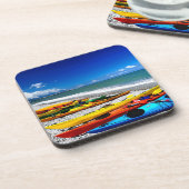 Sommer Kayaking Untersetzer (Linke Seite)