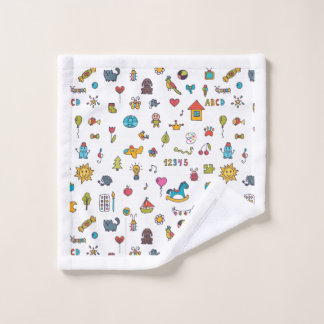 Sommer Kindertuch, süßes Krabbentuch-Set, tropisch Waschlappen