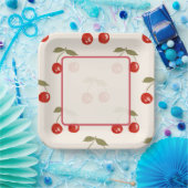 Sommer-Kirschen Pappteller (Party)