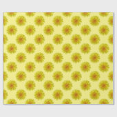 Sommer-kleine gelbe Löwenzahn-Blume auf Geschenkpapier (Flach)