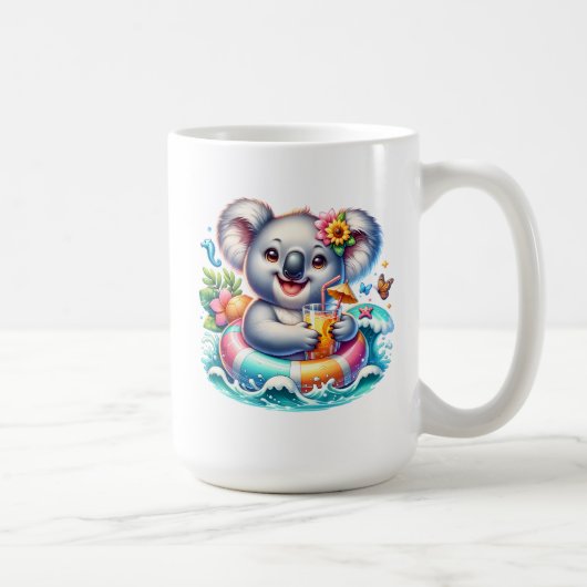 Sommer Koala Sublimations-Clipart-97702 Kaffeetasse (Rechts)