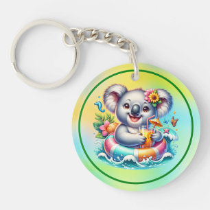 Sommer-Koala-Sublimations-Clipart-97702 Schlüsselanhänger