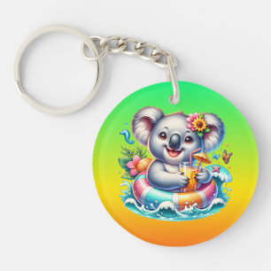 Sommer Koala Sublimations-Clipart-97702 Schlüsselanhänger