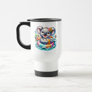 Sommer Koala Sublimations-Cliparts Reisebecher