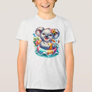 Sommer Koala Sublimations-Cliparts Tri-Blend Shirt
