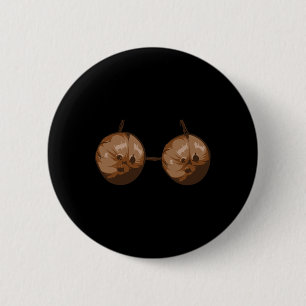 Sommer-Kokosnuss-BH-Halloween-Kostüm lustiges Outf Button