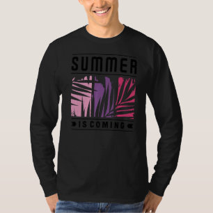 Sommer kommt tropische Ferien Palm Sommer 1 T-Shirt