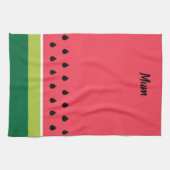 Sommer Korallen Rosa Grünes Wassermelone Frucht Sl Geschirrtuch (Horizontal)