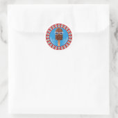 Sommer kühl runder aufkleber (Tasche)