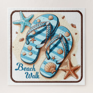 Sommer-Küsten-Strand-Zitate Puzzle