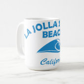 Sommer La Jolla Ufer - Kalifornien Kaffeetasse (Vorderseite Links)