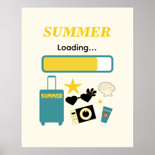 Sommer Lade Gelbe Sommer Wandkunst Poster