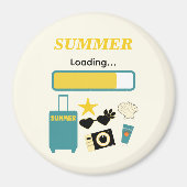 Sommer Lade Gelber Magnet (Vorne)
