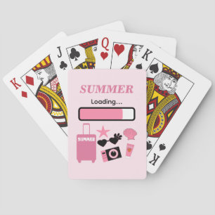 Sommer Lade Pink Klassische Spielkarten