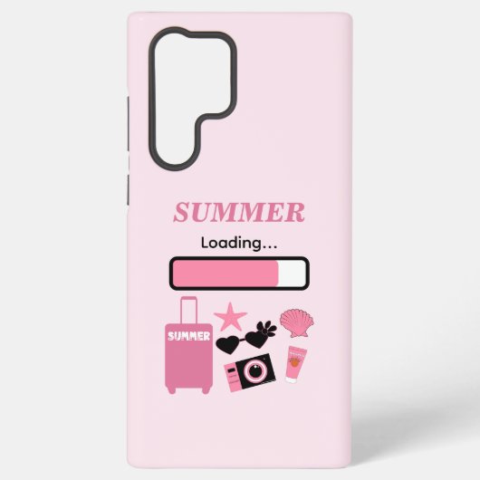 Sommer Lade Rosa Samsung Galaxy Hülle (Rückseite)