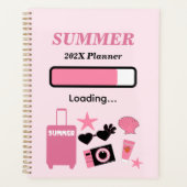 Sommer Lade Rosa Sommerplaner Planer (Vorderseite)