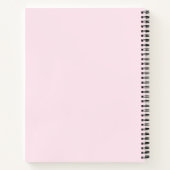 Sommer Lade Rosa Spiral Notizbuch (Rückseite)