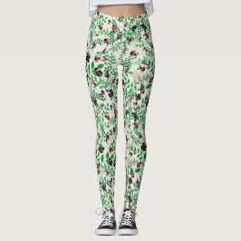 Sommer - Lady Bugs, Schmetterlinge und Blätter Leggings